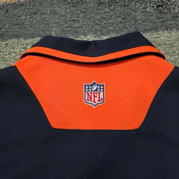 Chicago Bears Polo Shirt Mens Large Blue Reebok Play Dry NFL Football - Picture 5 of 7